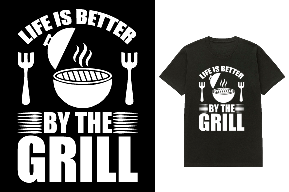 BBQ T-shirt Design 1: Graphics & T-Shirt Designs