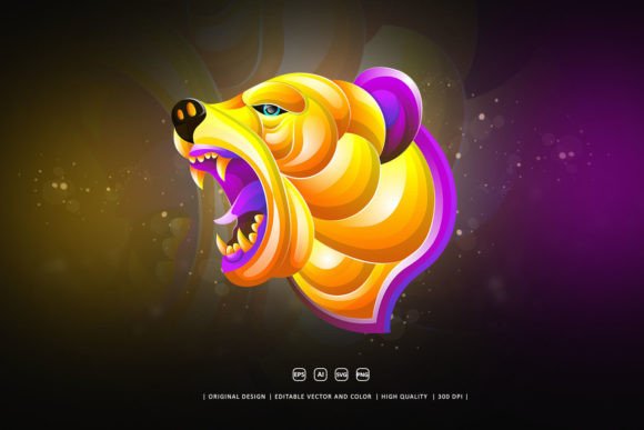 Bear Logo Illustration Graphics and Logos