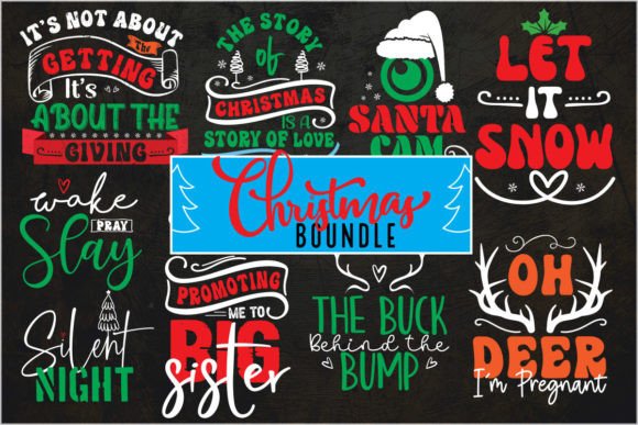 Christmas Mega Bundle T-Shirt Design
