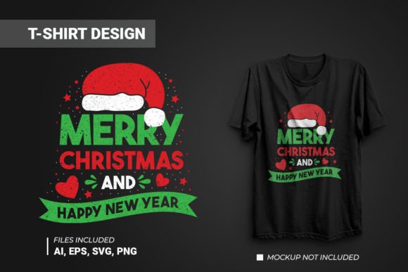 Merry Christmas Vector T-shirt Design Graphics