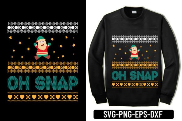 Ugly Sweater - oh Snap: Graphics for T-Shirt Designs
